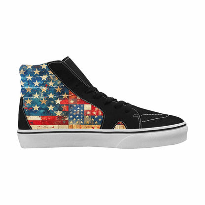 MEN'S American Flag Stars High Top Canvas Cottagecore Sneakers
