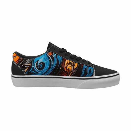 MEN'S Flame Burst Lace-Up Canvas Cottagecore Sneakers