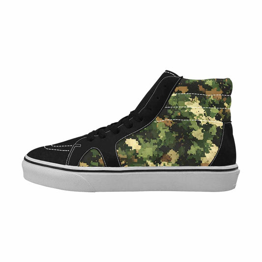 MEN'S Military Camouflage Blotch High Top Canvas Aesthetic Custom Shoes