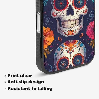 iPhone 16 Case — Day Of Dead Sugar Skull Custom, Personalized Phone Case
