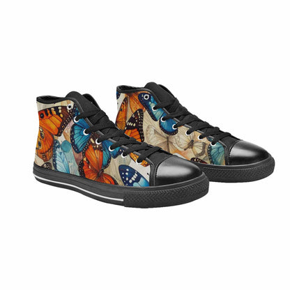 MEN'S Butterfly Wing High Top Canvas Cottagecore Shoes
