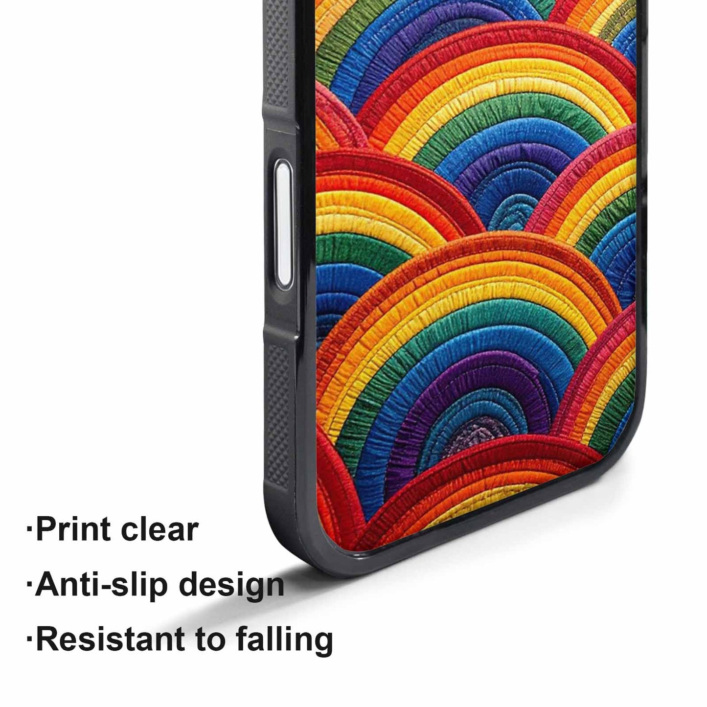 iPhone 17 Pro Case — Vivid Camo Rainbow Pride Camo, Unique Phone Case Design