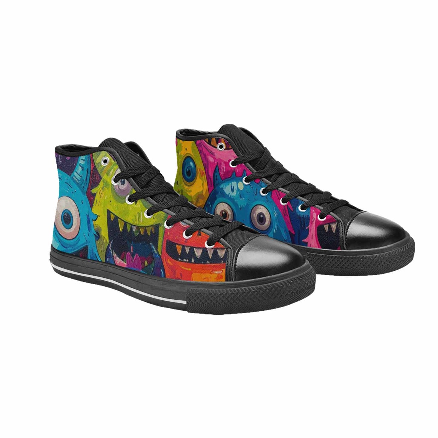 MEN'S Goofy Cartoon Monster High Top Canvas Cottagecore Sneakers