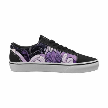 MEN'S Asexual Flag Color Canvas Lace-Up Dreamcore Custom Shoes