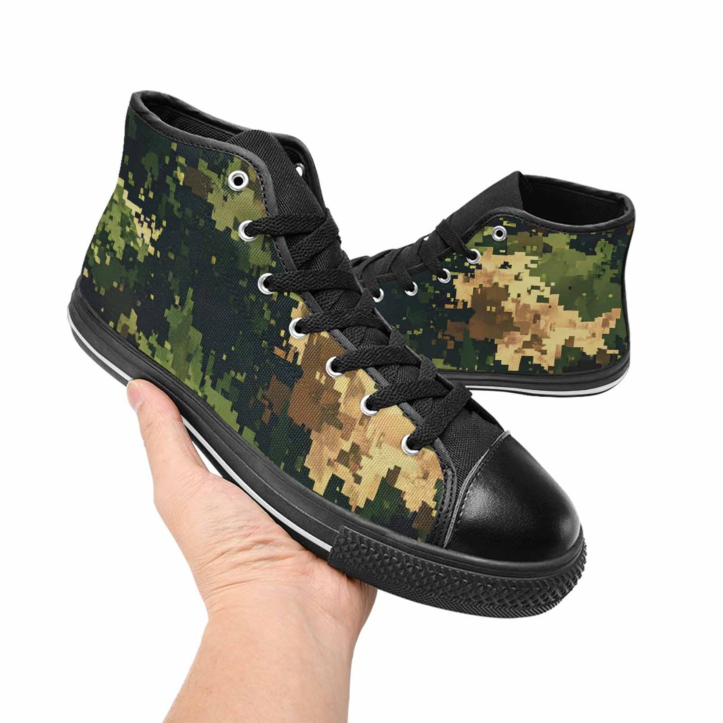 MEN'S Military Camouflage Blotch High Top Canvas Aesthetic Sneakers
