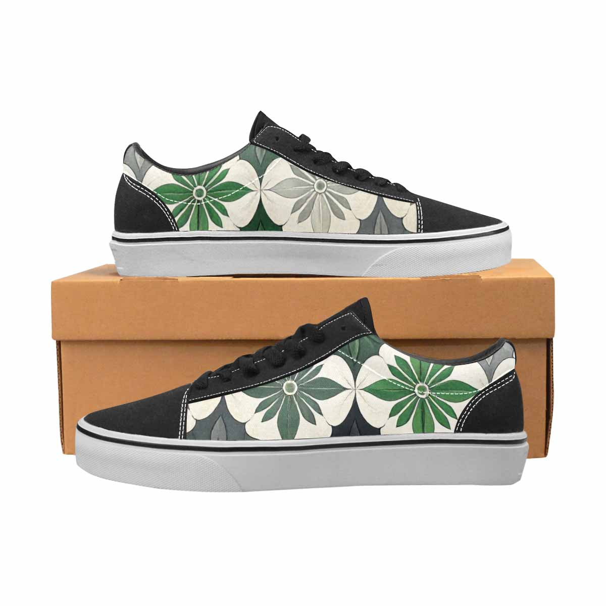 MEN'S Aromantic Flag Color Canvas Lace-Up Surreal Sneakers