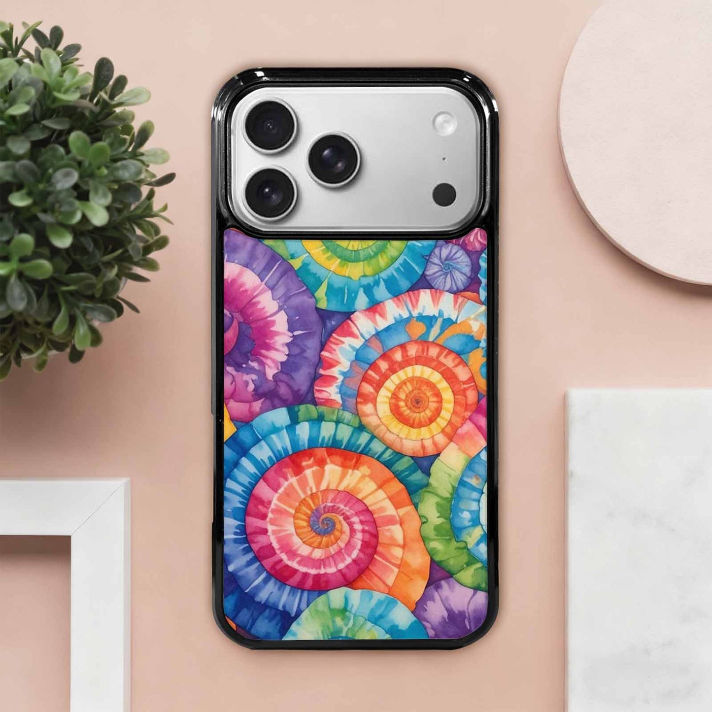 iPhone 17 Pro Max Case — Tie Dye Swirls Tie Dye, Customized Protective Case