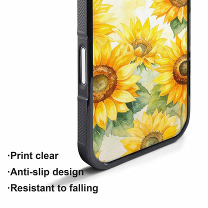 iPhone 17 Pro Case — Sunflowers Watercolor Floral, Original Design Phone Case