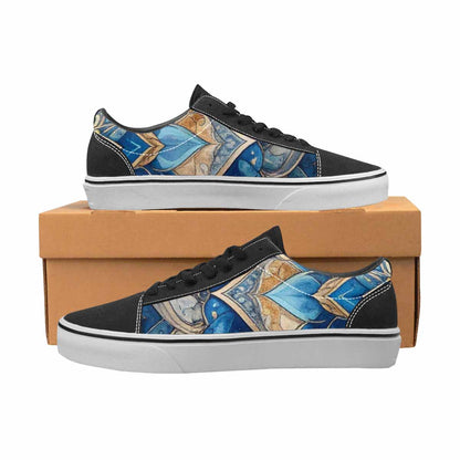 MEN'S Mandala Canvas Lace-Up Neon Fantasy Sneakers