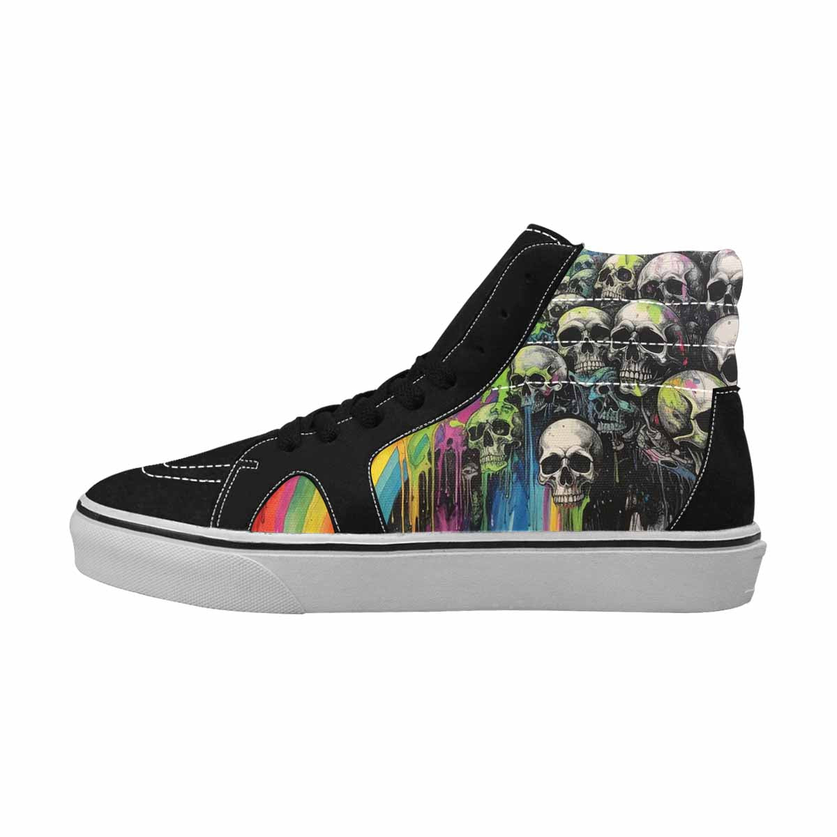 MEN'S Rainbow From Skull S High Top Canvas Dreamcore Shoes