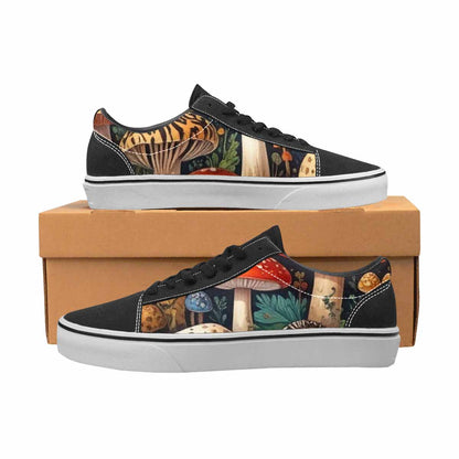 WOMEN'S Mushrooms Lace-Up Canvas Dark Academia Sneakers