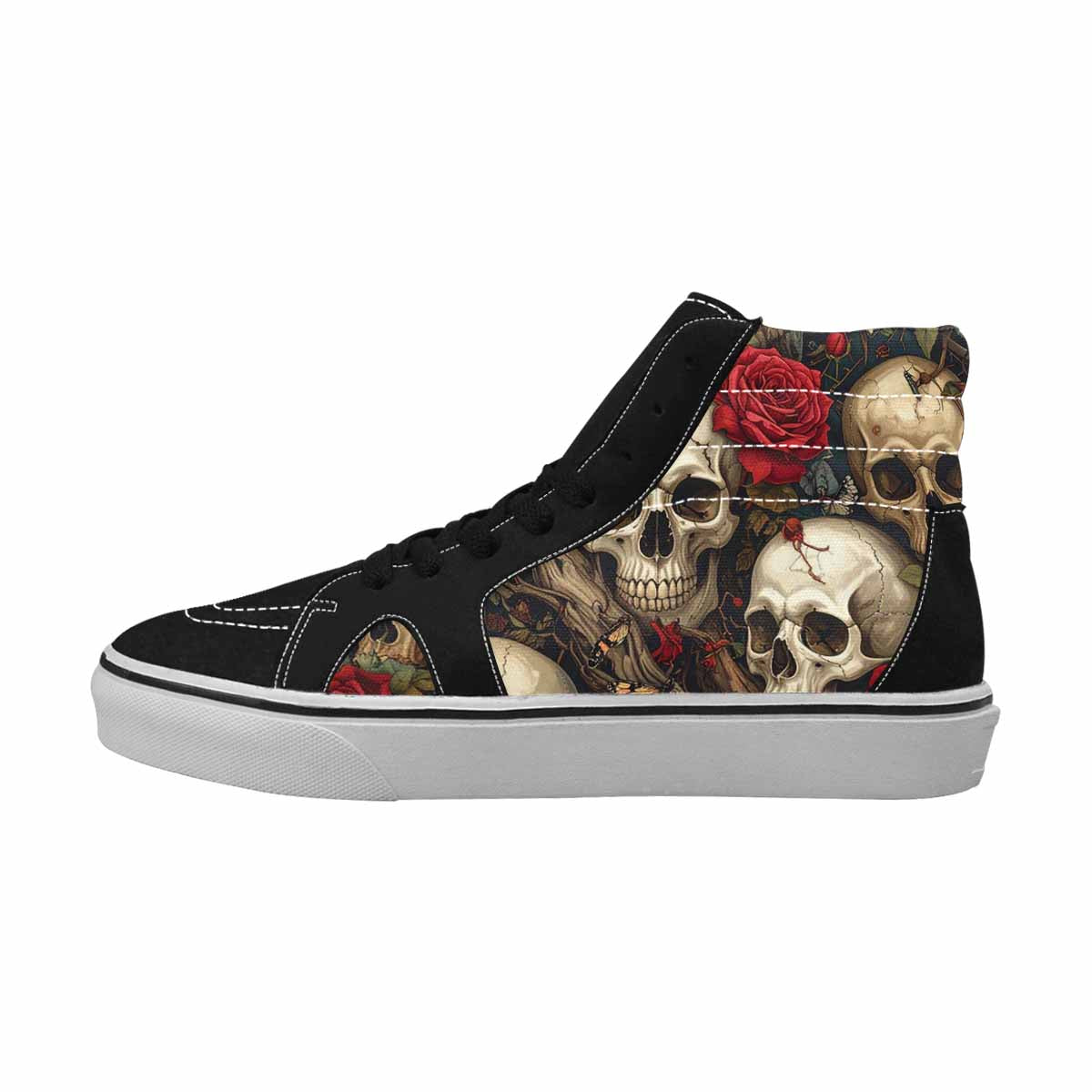 MEN'S More Overlapping Ontop Each High Top Canvas Surreal Custom Shoes