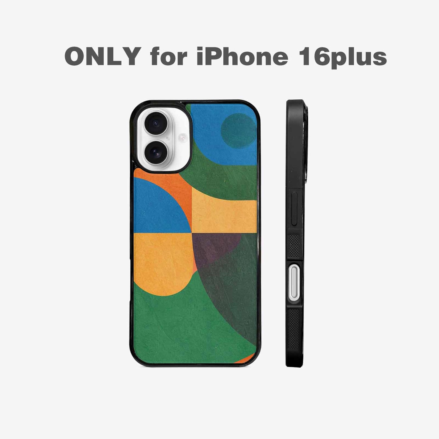 iPhone 16 Plus Case — 1990s Memphis Art Pattern, Unique Phone Case Design