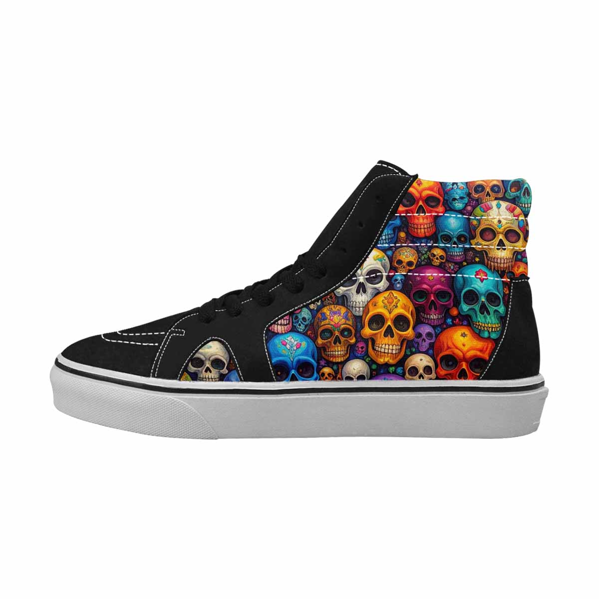 MEN'S Skulls (general) High Top Canvas Surreal Shoes