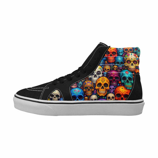 MEN'S Skulls (general) High Top Canvas Surreal Shoes