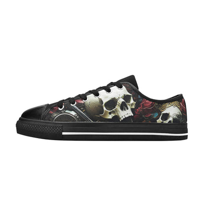 MEN'S Rose Skulls Dark 4 Canvas Vivid Sneakers