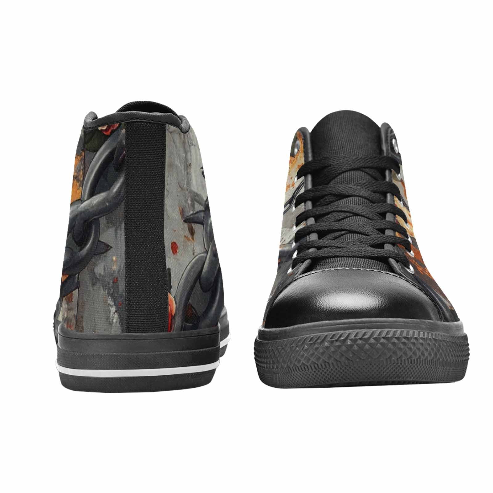MEN'S Barbed Wire Chain High Top Canvas Surreal Sneakers