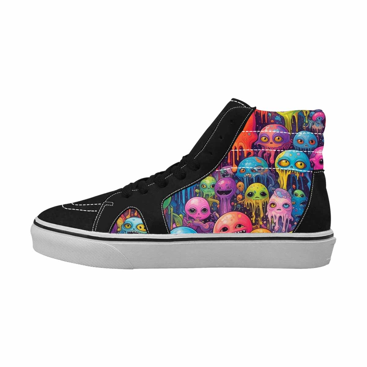 MEN'S Aliens  Tie Dye High Top Canvas Vivid Sneakers