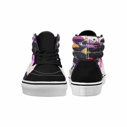 MEN'S Rainbow Drip Mushrooms High Top Canvas Aesthetic Shoes