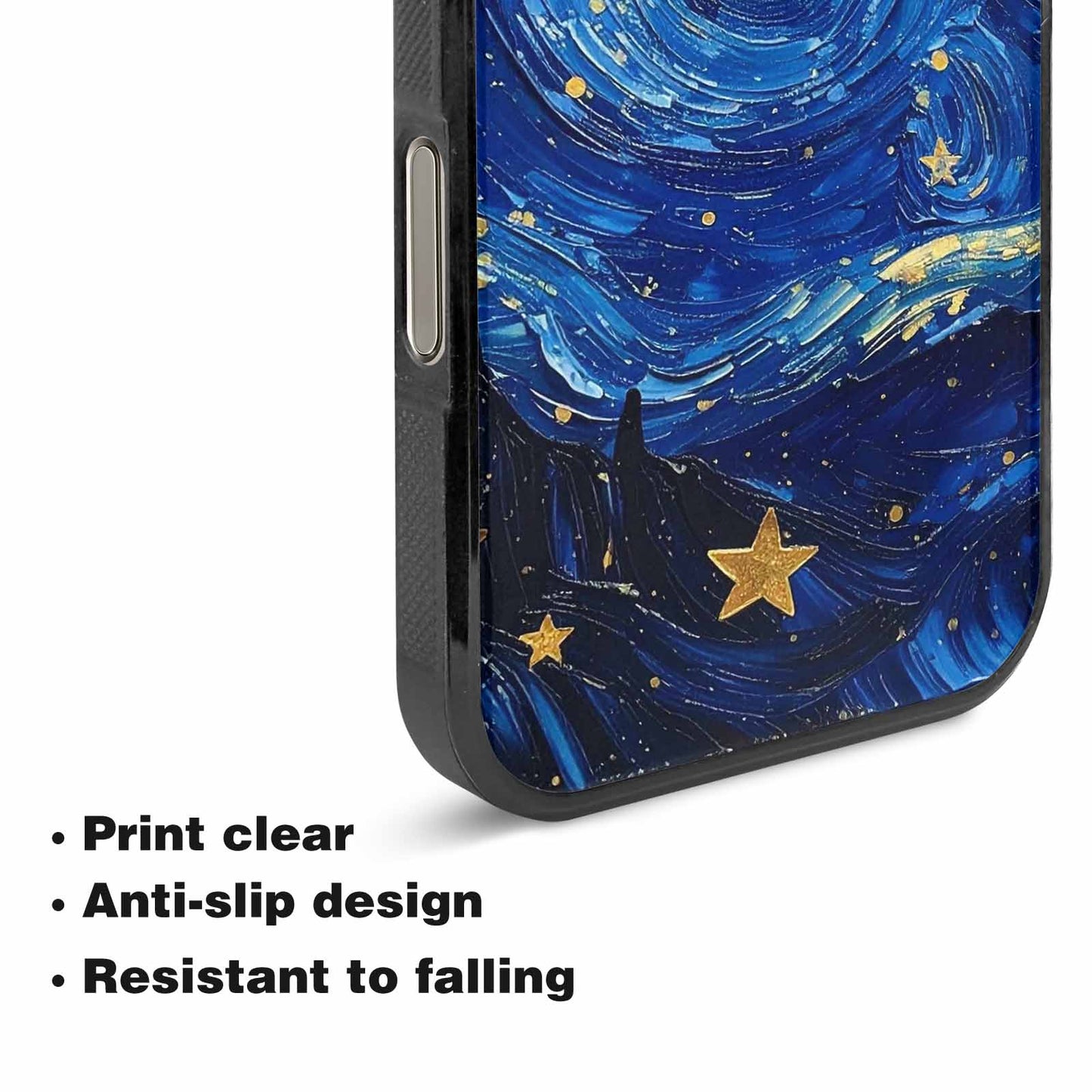iPhone 16 Pro Case — Starry Night Galaxy Custom Personalized Phone, Original Design Phone Case