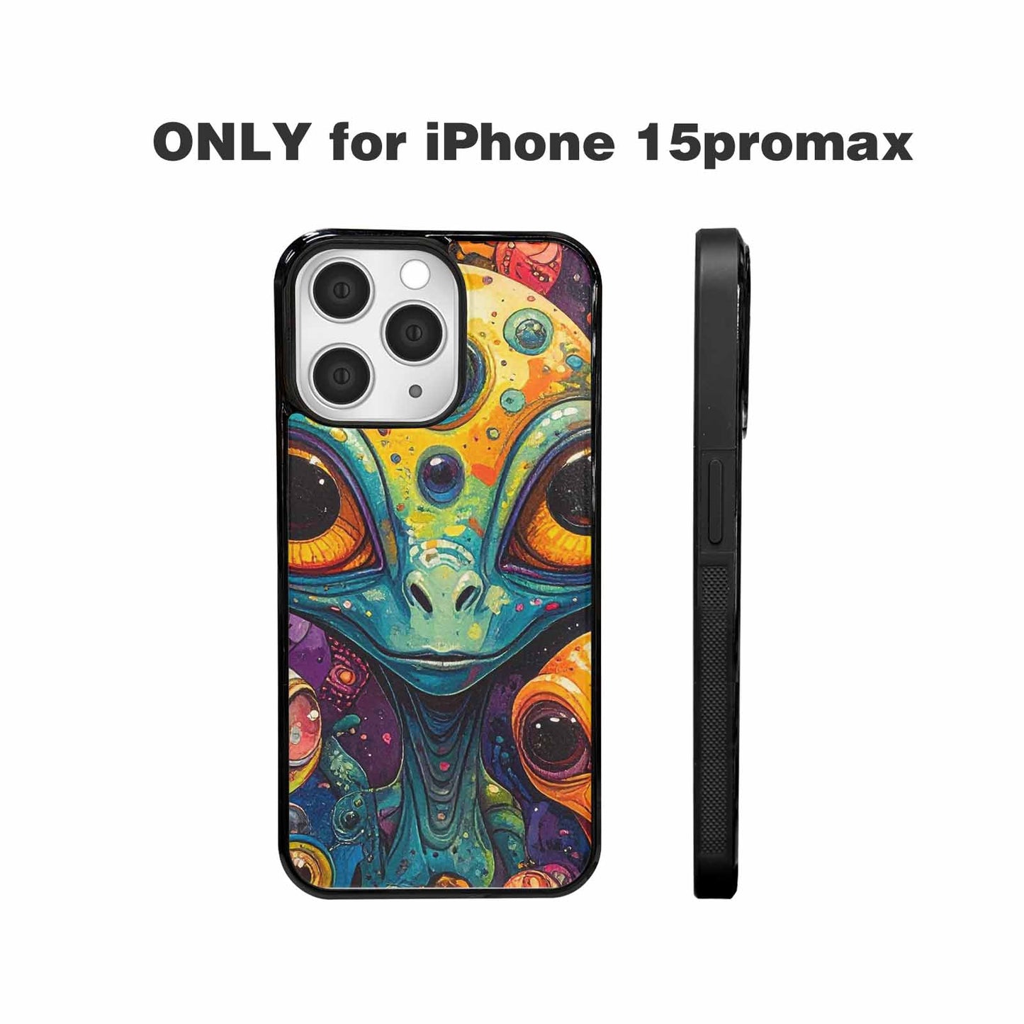 iPhone 15 Pro Max Case — Cartoon Alien Characters, Custom Phone Case