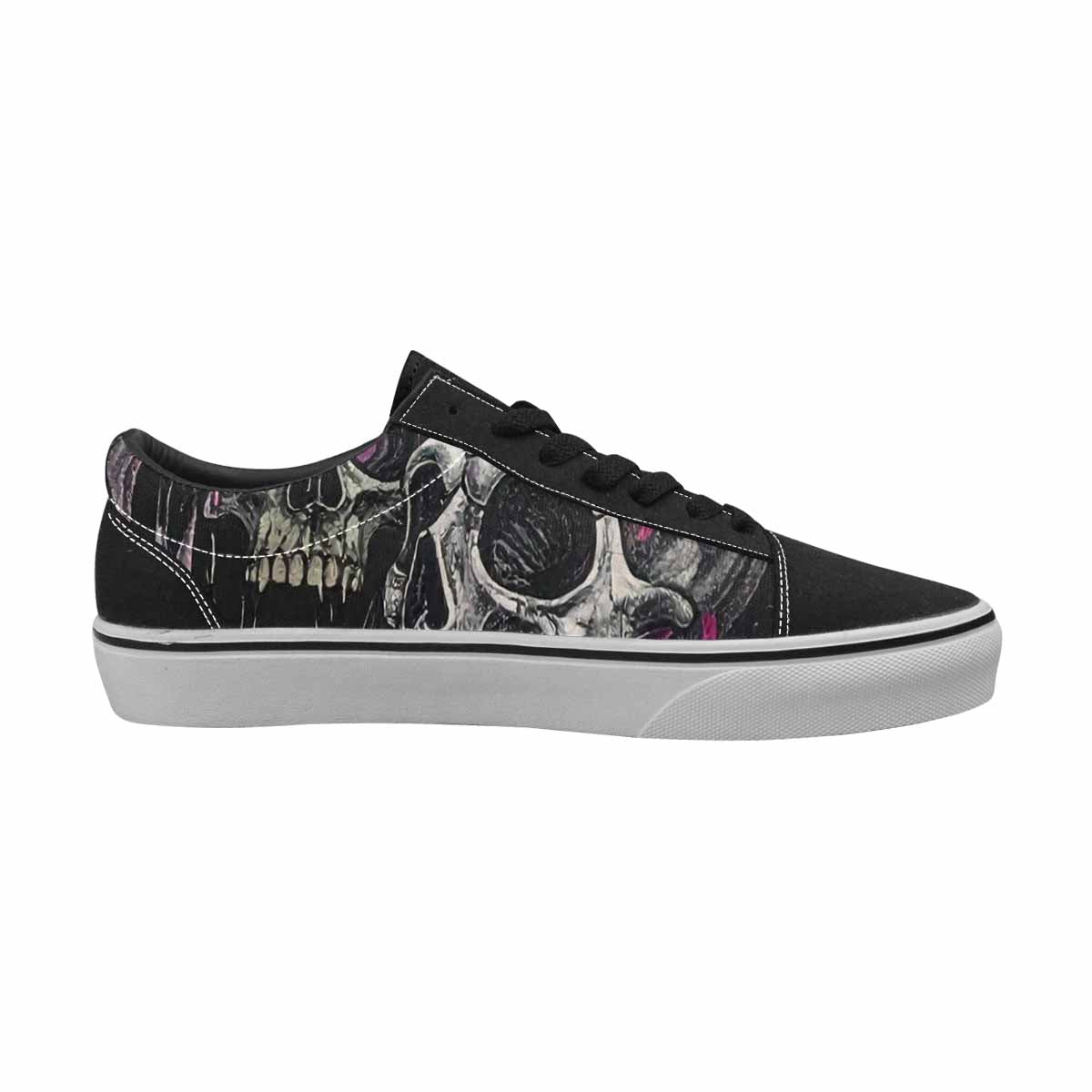 WOMEN'S Rainbow From Skull S Lace-Up Canvas Vivid Sneakers