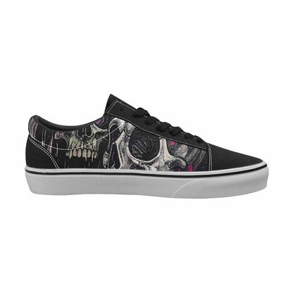 WOMEN'S Rainbow From Skull S Lace-Up Canvas Vivid Sneakers