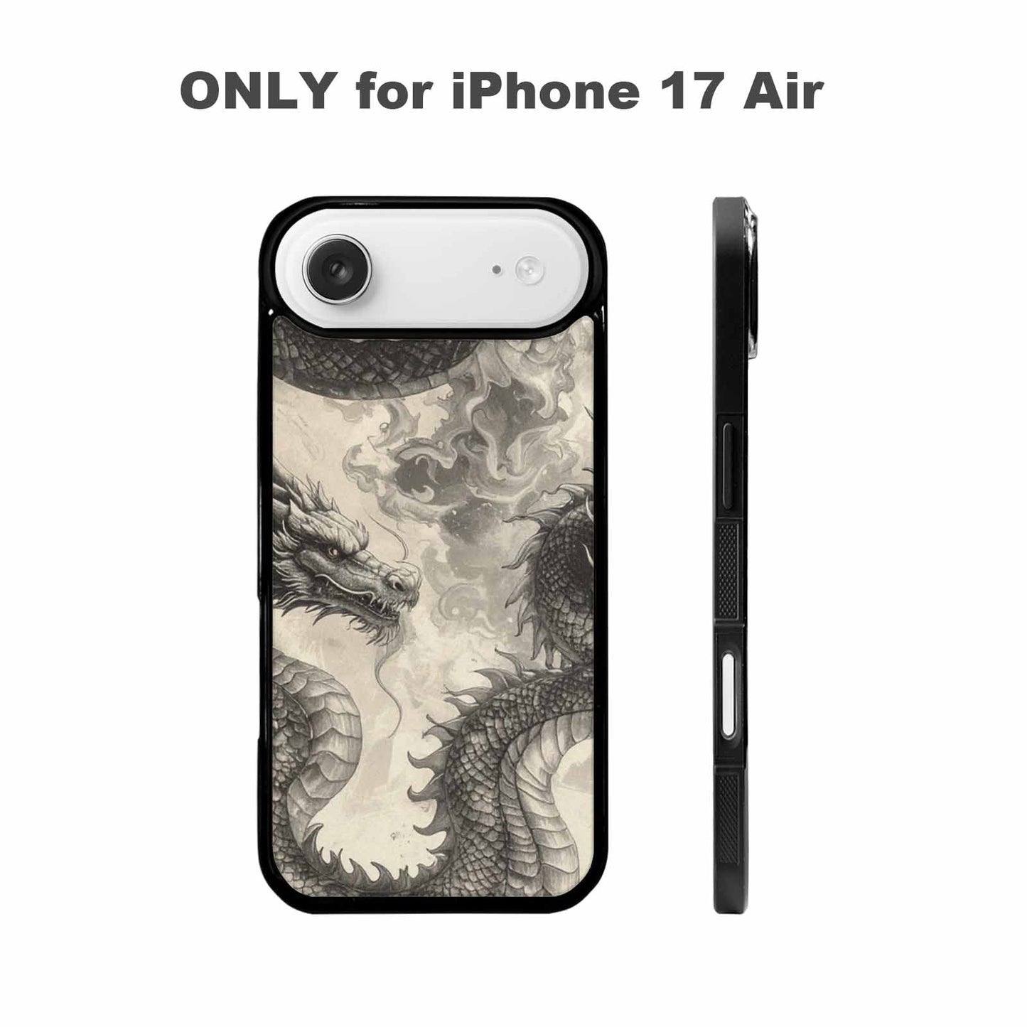 iPhone 17 Air Case — Retro Dragons Flame Retro Vintage, Personalized Phone Case