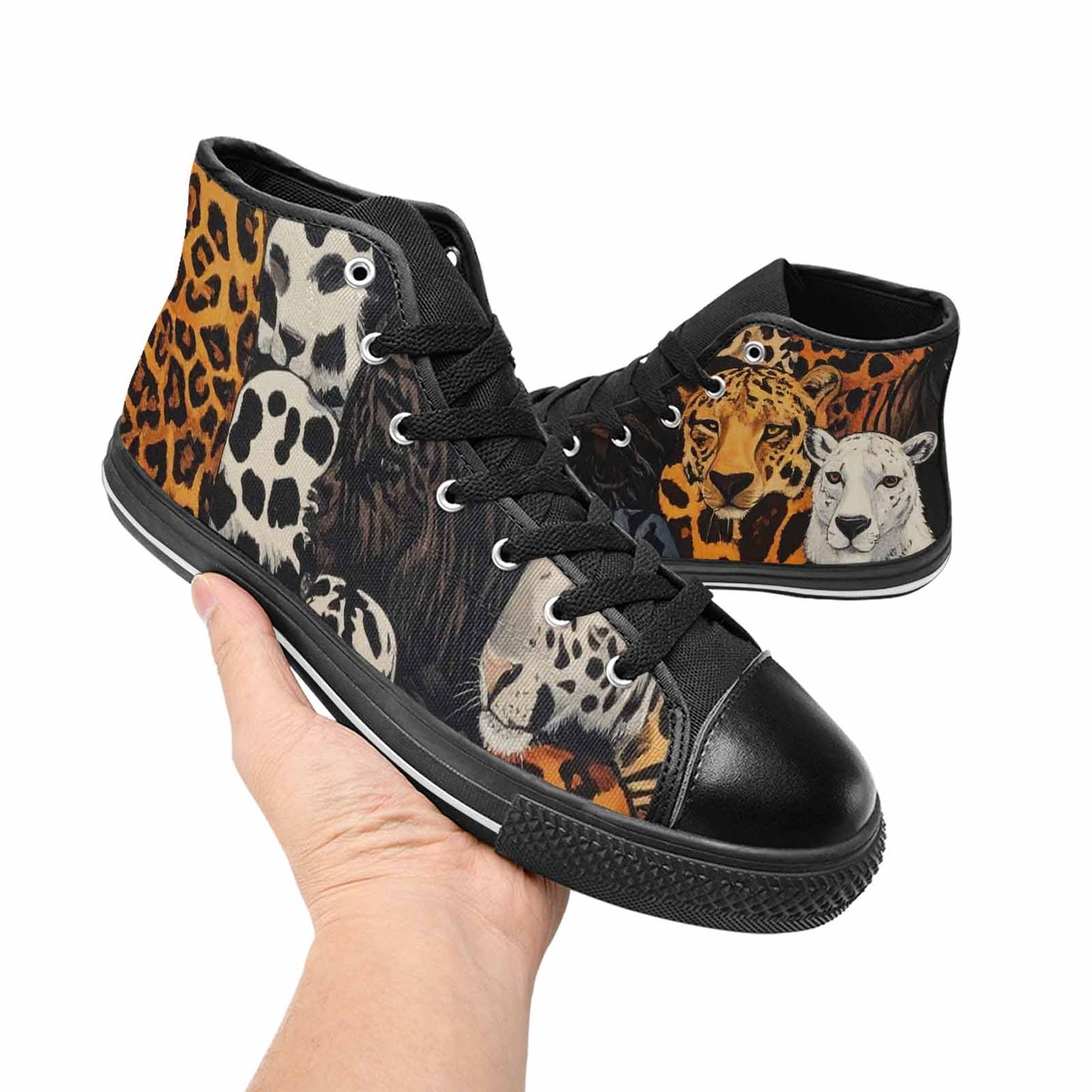 MEN'S Animal Print High Top Canvas Y2K Shoes