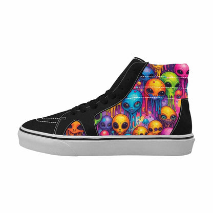 MEN'S Melting Aliens High Top Canvas Dreamlike Shoes
