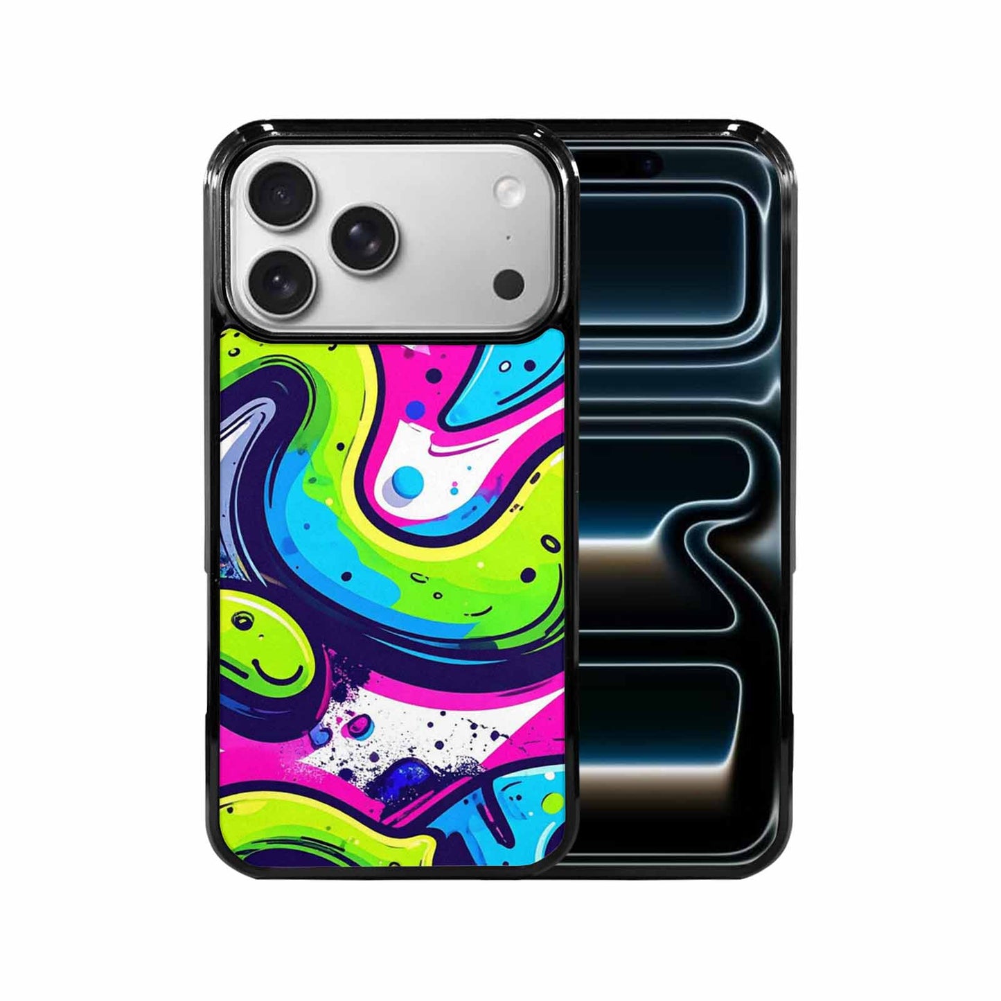 iPhone 17 Pro Max Case — Acid Wash Cartoon Tie Dye, Original Design Phone Case