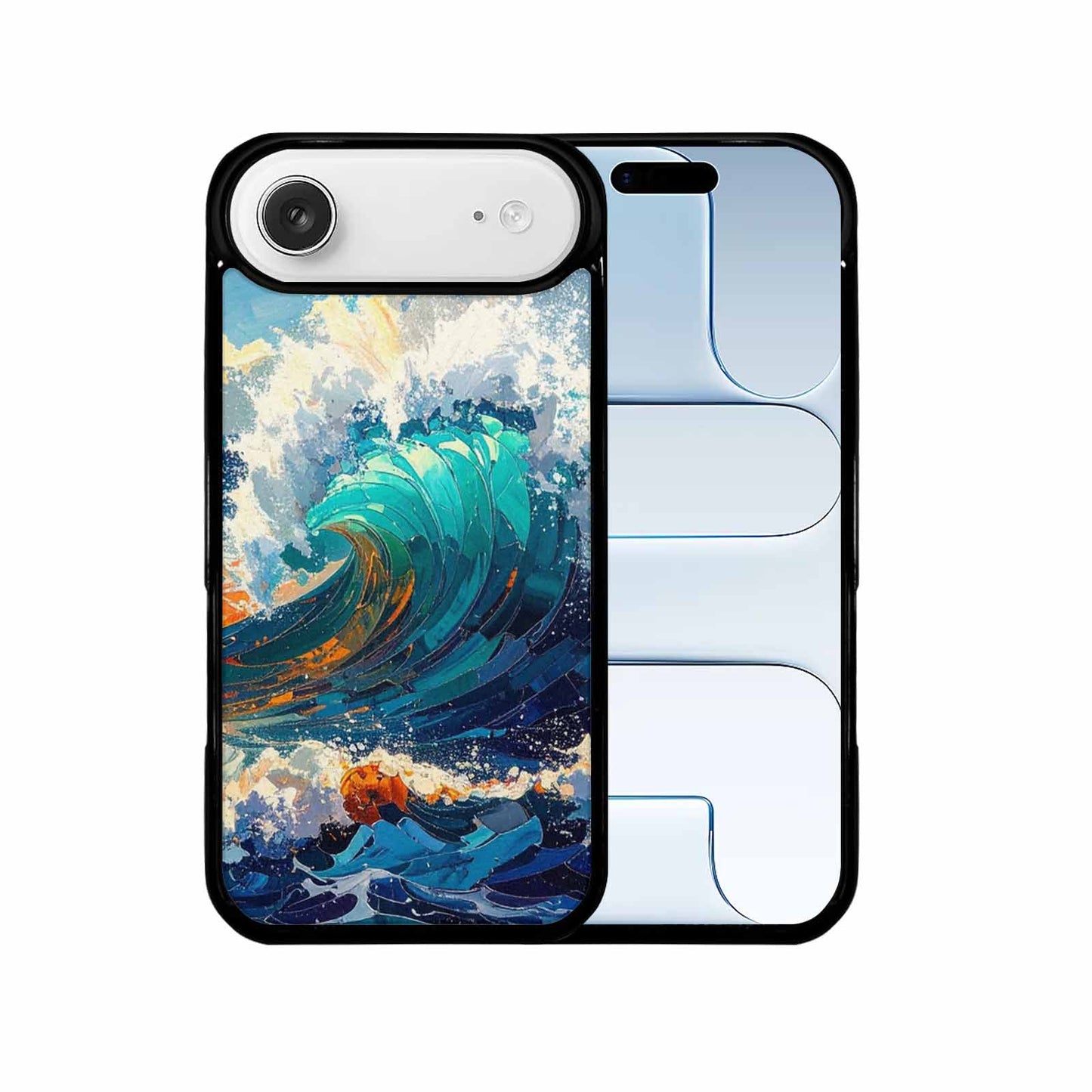 iPhone 17 Air Case — Wave Crest Splash Wave Crest Watercolor, Custom Made Phone Cover