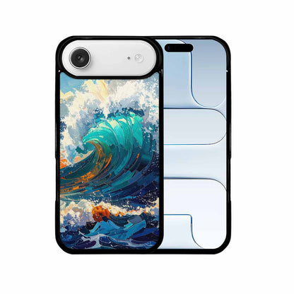 iPhone 17 Air Case — Wave Crest Splash Wave Crest Watercolor, Custom Made Phone Cover