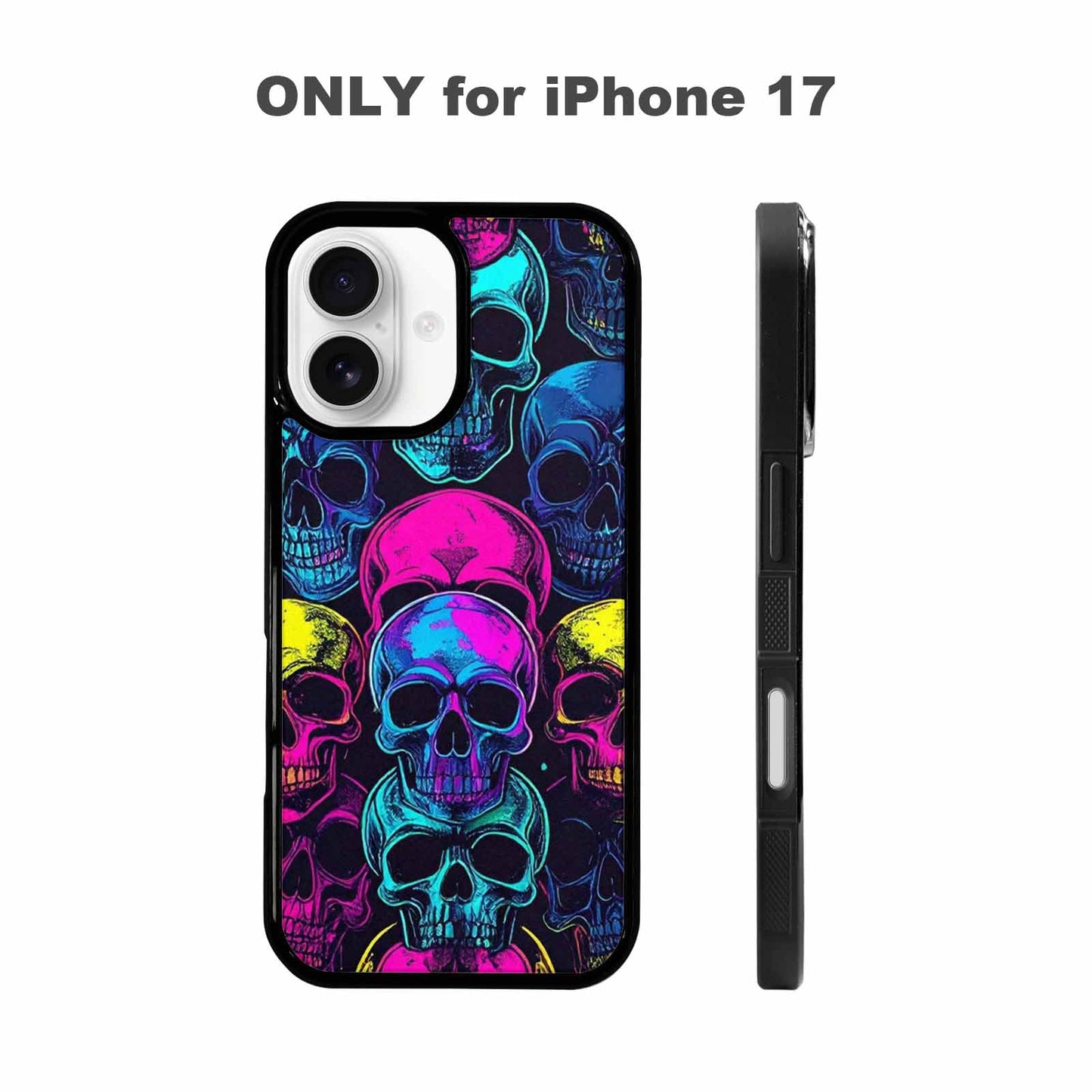 iPhone 17 Case — Skull Dark Art Gothic Print Gothic, Custom Made Phone Cover