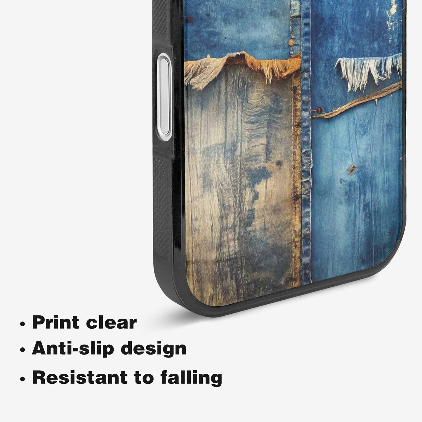 iPhone 16 Plus Case — Curve The Ripping Demin Tectures For, Custom Art Phone Cover