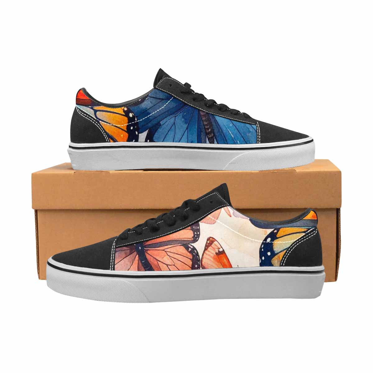 MEN'S Butterfly Wing Canvas Lace-Up Grunge Sneakers