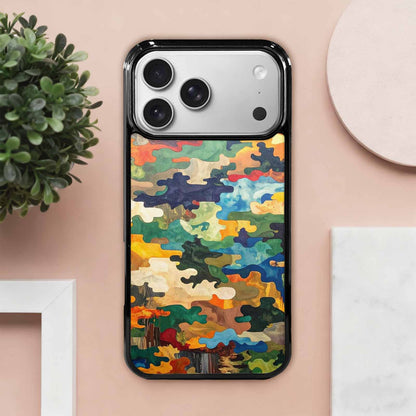 iPhone 17 Pro Max Case — Camo Patches Full Color Camo, Custom Art Phone Cover