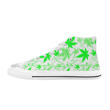 WOMEN'S Cc Weed 420 Art High Top Canvas Vivid Custom Sneakers
