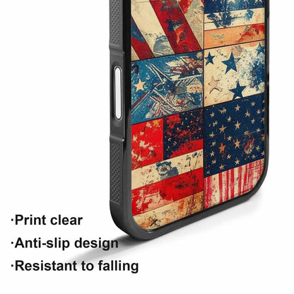 iPhone 17 Case — Small American Flag Stars Galaxy Space, Custom Made Phone Cover