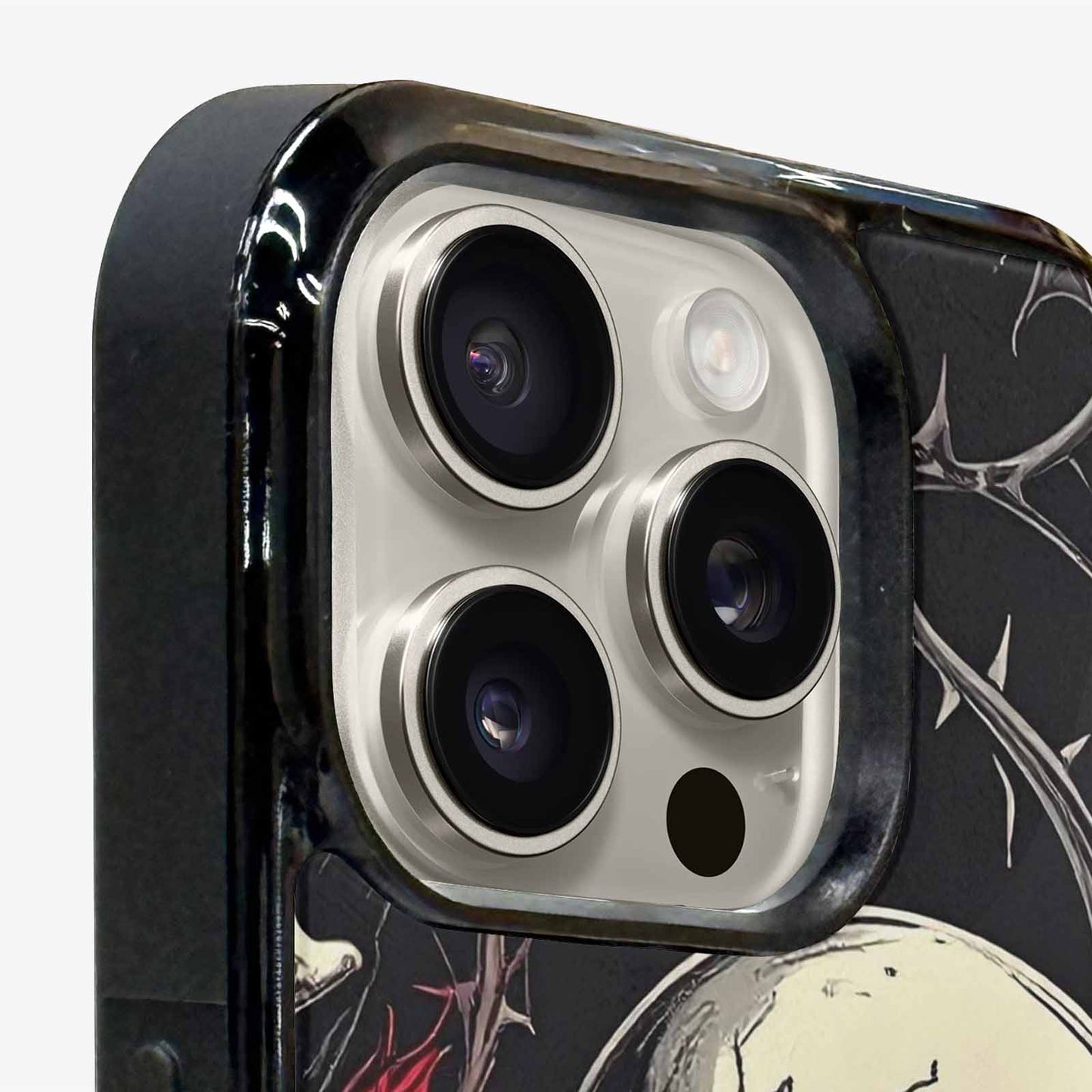 iPhone 16 Pro Max Case — Ornate Gothic Skulls Roses, Custom Art Phone Cover