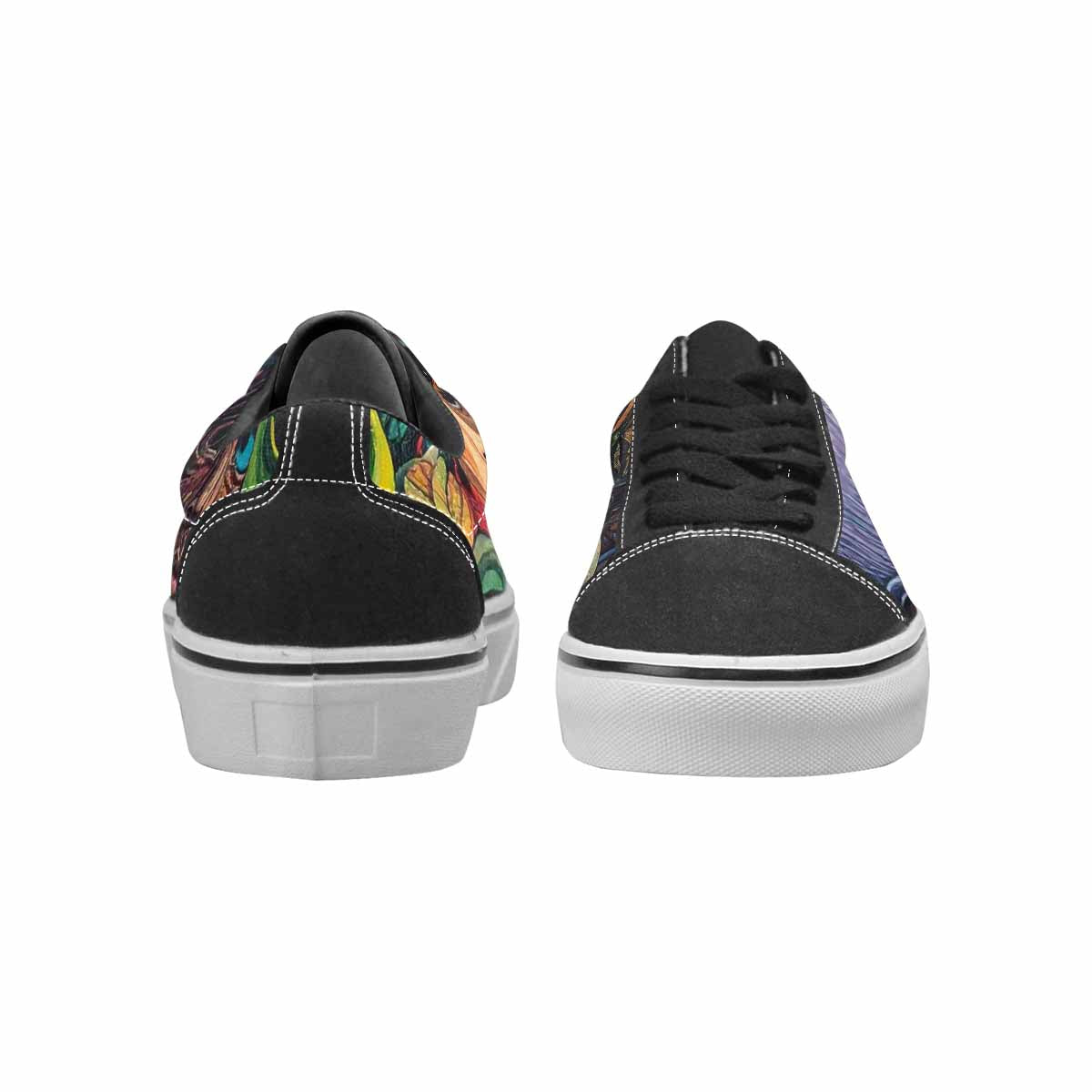 WOMEN'S Aliens Lace-Up Canvas Wallpaper Art Custom Sneakers