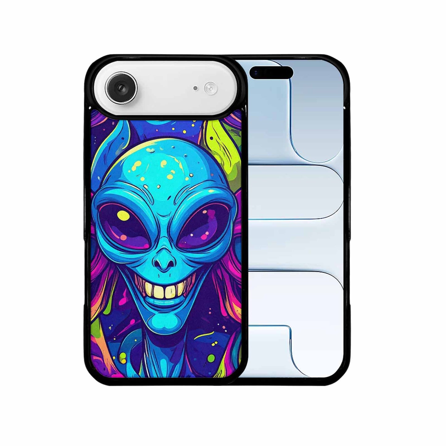 iPhone 17 Air Case — Alien Ufo Cartoon Art Pattern Alien, Custom Printed Phone Case