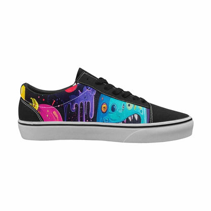 WOMEN'S Ice Cream Monsters  Lace-Up Canvas Surreal Custom Shoes