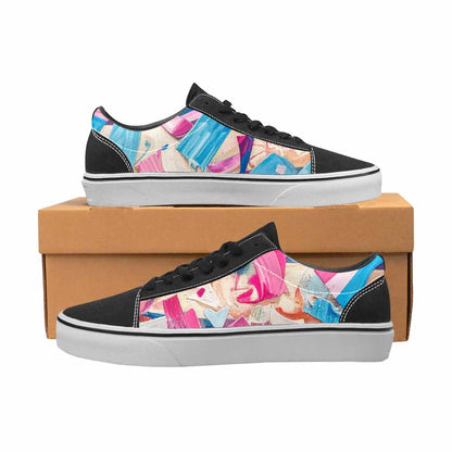 WOMEN'S Transgender Pride Flag Lace-Up Canvas Dark Academia Sneakers