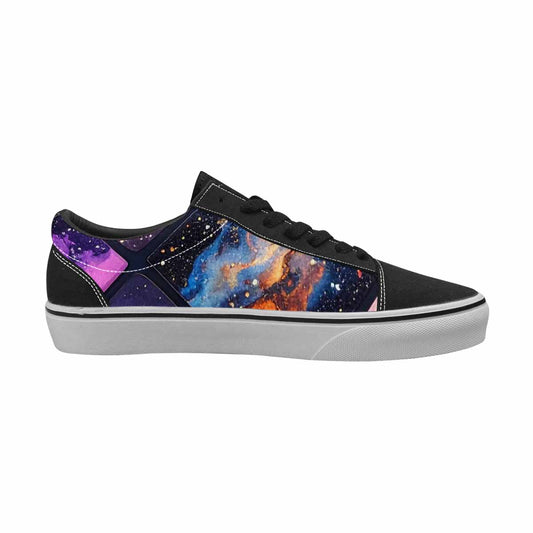 WOMEN'S Galaxy Stars Nebula Canvas Lace-Up Aesthetic Custom Shoes