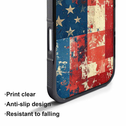 iPhone 17 Air Case — Small American Flag Stars And Galaxy, Personalized Phone Case