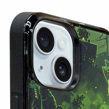 iPhone 15 Case — Toxic Melting Skeleton Cats Small Toxic, Original Design Phone Case