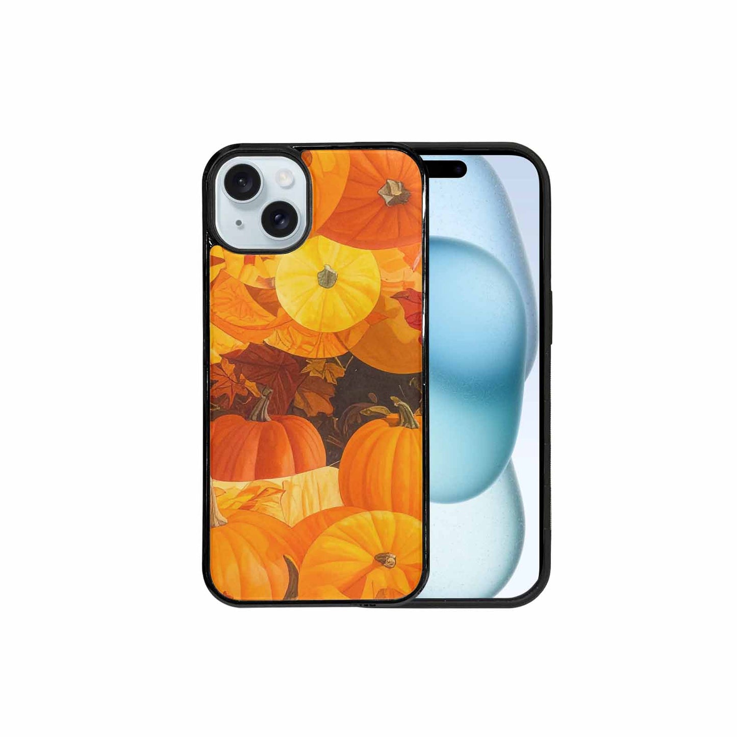 iPhone 15 Plus Case — Autumn Pumpkin Patch Autumn Pumpkin Patch, Custom Art Phone Cover