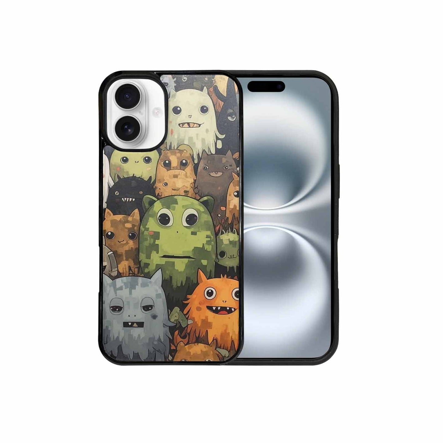 iPhone 16 Plus Case — Monsters Camomonsters Pattern 6oy Personalized Phone, Personalized Phone Case