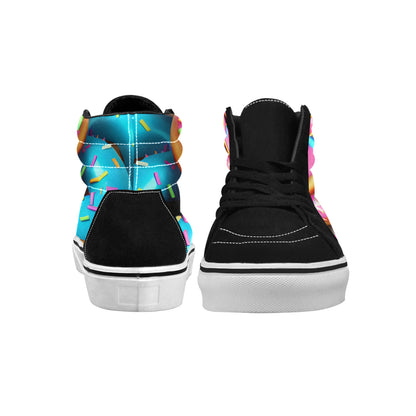 MEN'S Donuts High Top Skateboarding Dark Academia Custom Sneakers